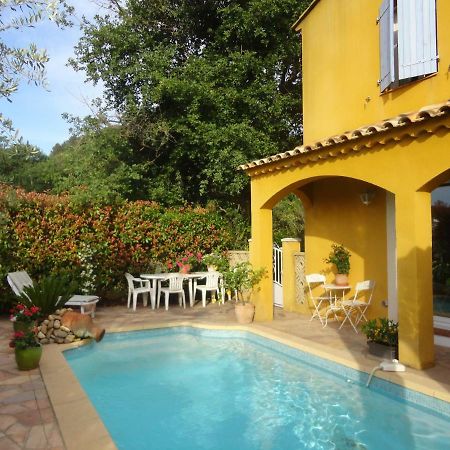 Deux Chambres Chez L'Habitant Dans Villa De Charme Avec Piscine Et Proche Mer Cuers Exteriör bild
